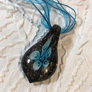 Glass Pendant Flower Fairy Necklace